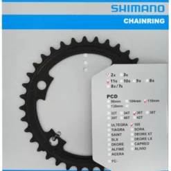Shimano Plateau Pour FC-R7000 52/36 Dents -Vision Soldes 105 FC R7000 36 schwarz Verpackung