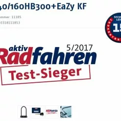 Abus Granit X-Plus 540/160HB300 Verrouillage En U + Support KF EaZy 11 Abus Granit X-Plus 540/160HB300 Verrouillage En U + Support KF EaZy -Vision Soldes 20015953 Testsieger Logo und Sicherheitsstufe Logo