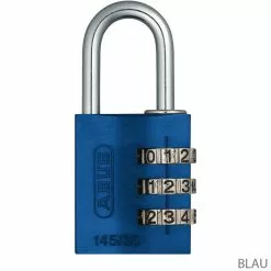 Vision Soldes -Vision Soldes 46548ABUS145 20B DFNLI Zahlenschloss blau