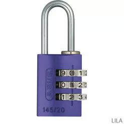 Abus 145/20 Serrure à Combinaison Lock-Tag 12 Abus 145/20 Serrure à Combinaison Lock-Tag -Vision Soldes 46610ABUS145 20LockTagZahlenschloss lila