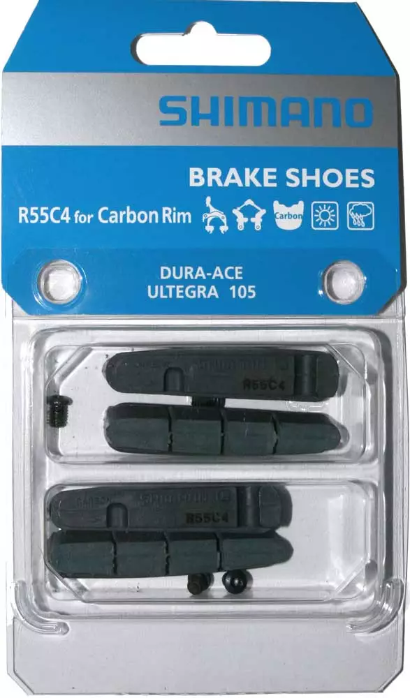 Shimano R55C4 V-Brake Pads For DURA ACE/ULTEGRA/105 (jantes En Carbone) 3 Shimano R55C4 V-Brake Pads For DURA ACE/ULTEGRA/105 (jantes En Carbone)