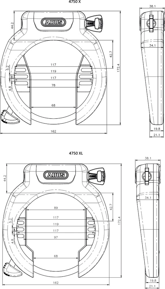 Abus Antivol De Cadre Pro Amparo 4750 XL R 5 Abus Antivol De Cadre Pro Amparo 4750 XL R – Image 3