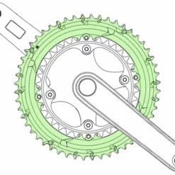 Campagnolo® Plateau Record 12 Vitesses 145mm 7 Campagnolo® Plateau Record 12 Vitesses 145mm -Vision Soldes Campagnolo Record 12 fach Kettenblatt FC RE952 b