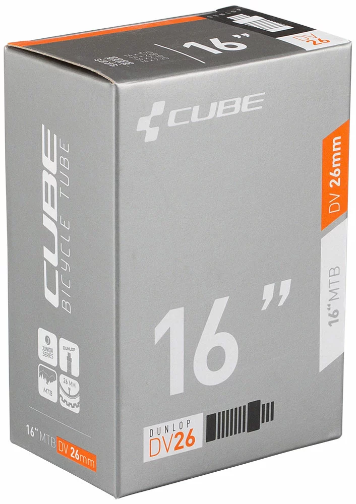 Cube Junior/MTB 16" DV Chambre à Air 26mm 3 Cube Junior/MTB 16" DV Chambre à Air 26mm
