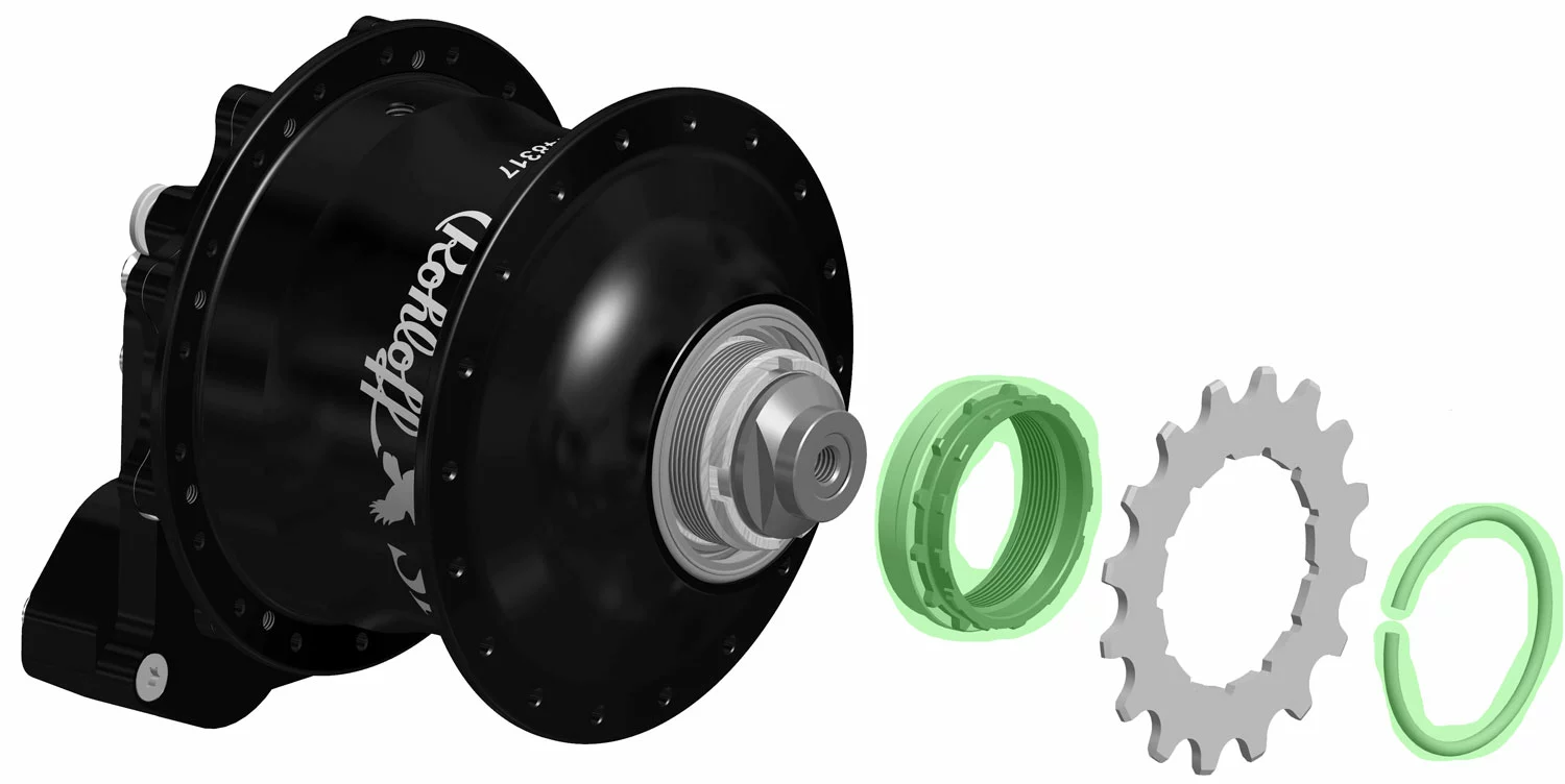 Rohloff Adaptateur De Pignon De Porteuse Cannelé Avec Circlip Standard 4 Rohloff Adaptateur De Pignon De Porteuse Cannelé Avec Circlip Standard – Image 2