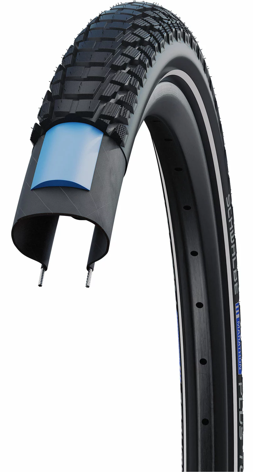 Schwalbe Marathon Plus Tour Performance 50-559 Addix E-50 Reflex Pneu à Fil 5 Schwalbe Marathon Plus Tour Performance 50-559 Addix E-50 Reflex Pneu à Fil – Image 3
