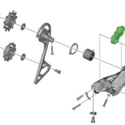 Shimano Unité D'axe Pour Support De Dérailleur RD-R8000 5 Shimano Unité D'axe Pour Support De Dérailleur RD-R8000 -Vision Soldes Shimano Achseinheit f r RD R8000 Schaltwerk Halter Y3E998020 a
