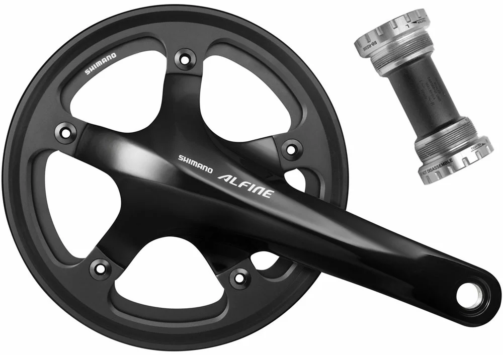 Shimano Manivelle ALFINE FC-S501 Avec Double Anneau De Protection De La Chaîne 3 Shimano Manivelle ALFINE FC-S501 Avec Double Anneau De Protection De La Chaîne