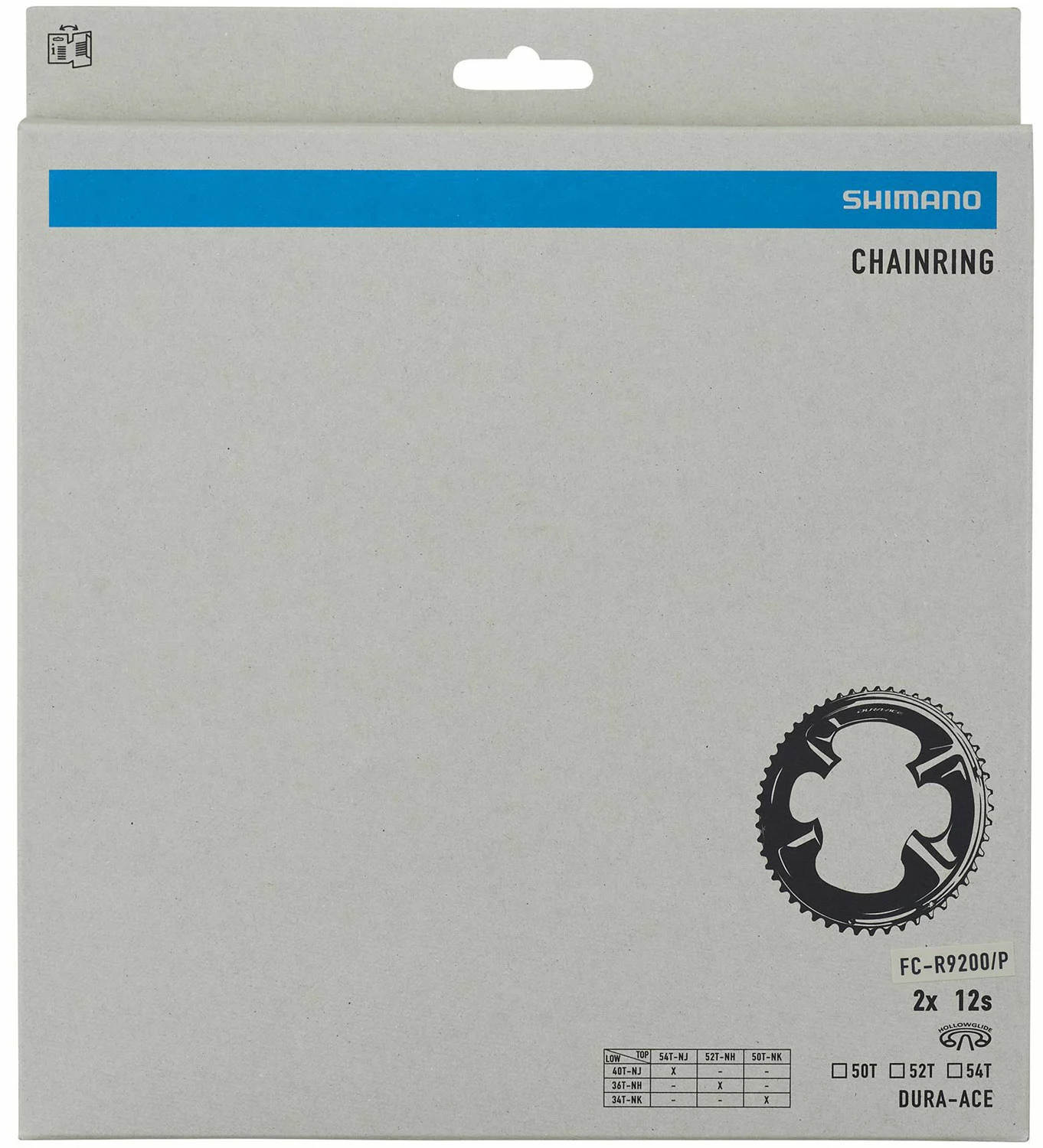 Shimano DURA ACE Plateau Pour FC-R9200 52/36 Dents 7 Shimano DURA ACE Plateau Pour FC-R9200 52/36 Dents – Image 5