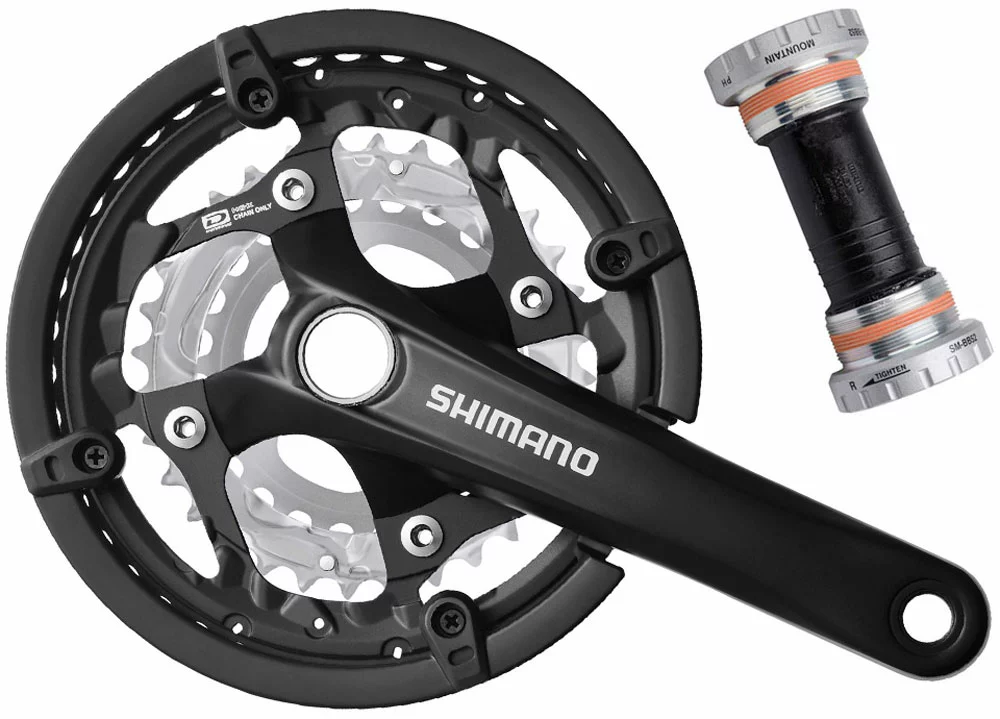 Shimano FC-T551 Manivelle 3x10 Vitesses 44/32/24 3 Shimano FC-T551 Manivelle 3x10 Vitesses 44/32/24