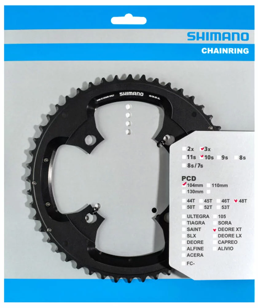 Shimano FC-T8000 Plateau 48T Pour Garde-Chaîne 3 Shimano FC-T8000 Plateau 48T Pour Garde-Chaîne
