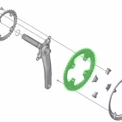 Vision Soldes -Vision Soldes Shimano FC T8000 Kettenblatt 48 Zahne fur Kettenschutzring Y1VL98010 a