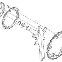 Shimano Vis De Plateau TIAGRA/SORA (5 Pièces) -Vision Soldes Shimano TIAGRA SORA Kettenblattschrauben 5 Stuck Y1H798010 b