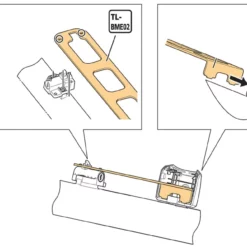 Shimano TL-BME02 Gabarit Pour Support De Batterie STEPS BM-E8010/E8016 -Vision Soldes Shimano TL BME02 YEZY00014 d