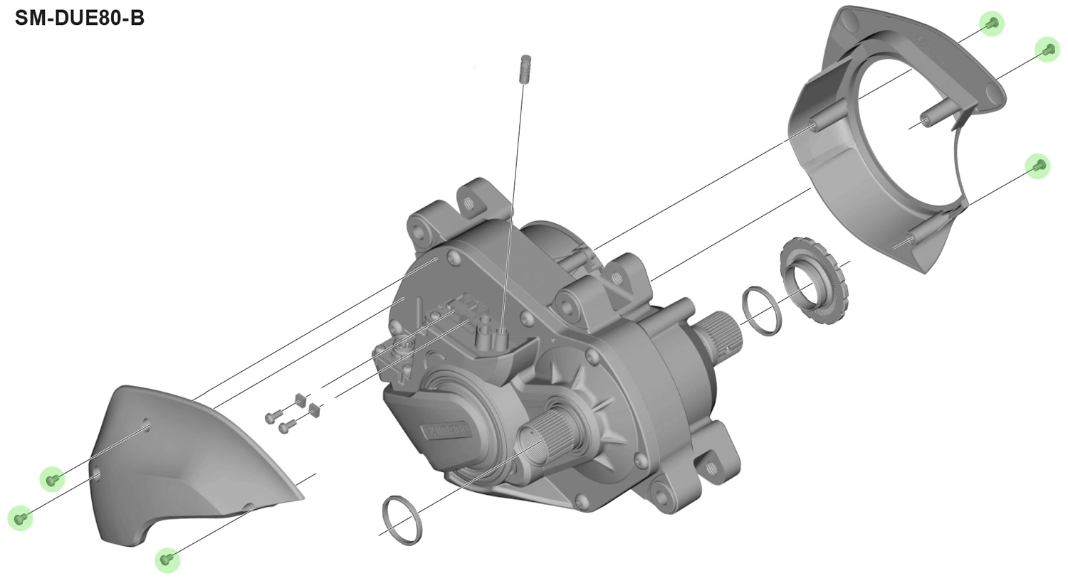 Shimano Vis De Fixation Pour Boîtier STEPS SM-DUE80 5 Shimano Vis De Fixation Pour Boîtier STEPS SM-DUE80 – Image 3