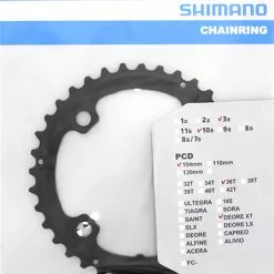 Shimano Plateau XT Pour FC-T780/T781/FC-M670 36T (AL) 7 Shimano Plateau XT Pour FC-T780/T781/FC-M670 36T (AL) -Vision Soldes XT Kettenblatt FC T780 T781 36 Zahne AL Y1MP98020 a