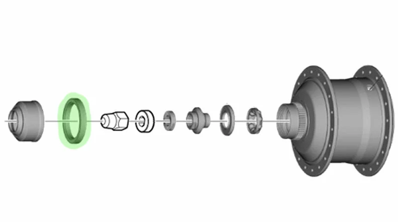 Shimano Bague D'espacement Center-Lock Pour Moyeux De Transmission ALFINE 5 Shimano Bague D'espacement Center-Lock Pour Moyeux De Transmission ALFINE – Image 3